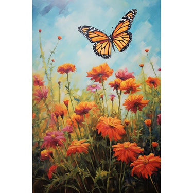 Painting Monarch Butterfly Canvas